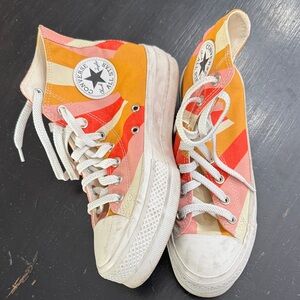 converse all star high tops size 8 US great used condition bright colors
